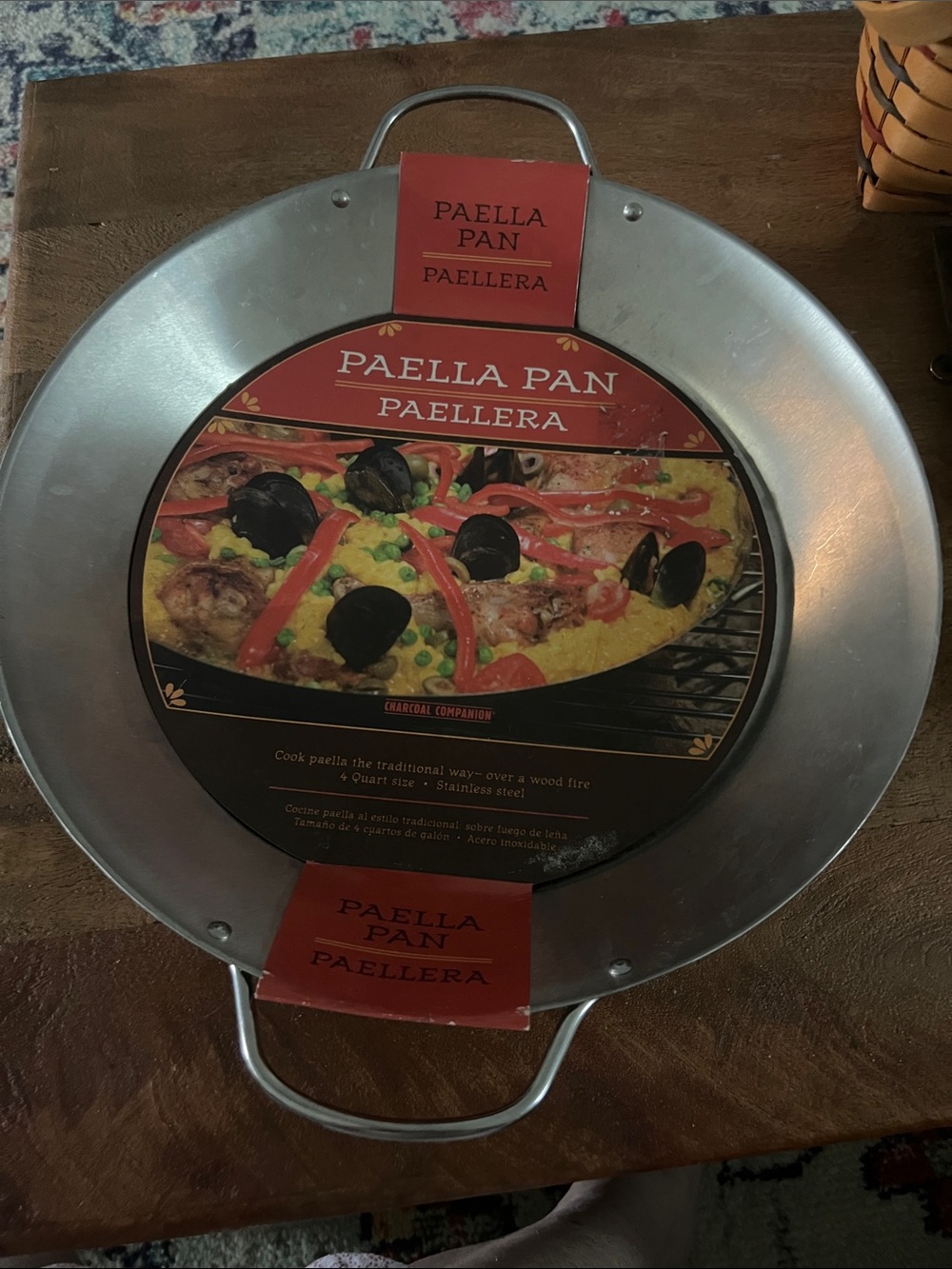 Stainless Steel Paella Pan - Silver